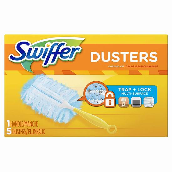  历史新低！Swiffer 180 Dusters 除尘掸套装（含5张除尘布） 3.98加元！