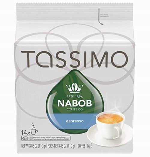  Tassimo Nabob 浓缩咖啡胶囊14杯 5.98加元起！多种口味可选！