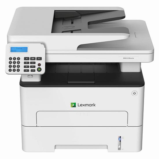  白菜价！历史新低！LEXMARK 利盟 MB2236adw 多功能一体 无线黑白激光打印机2.5折 69.12加元包邮！