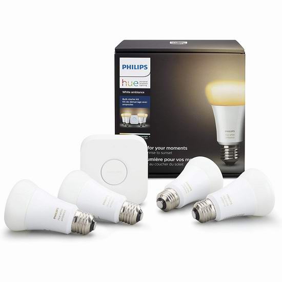  金盒头条：精选多款 Philips 飞利浦 Hue 智能灯泡、灯条及智能焕彩家庭照明系统6折起！