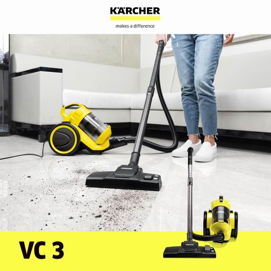  平价版戴森！Karcher 德国凯驰 VC3 罐式吸尘器 149加元包邮！