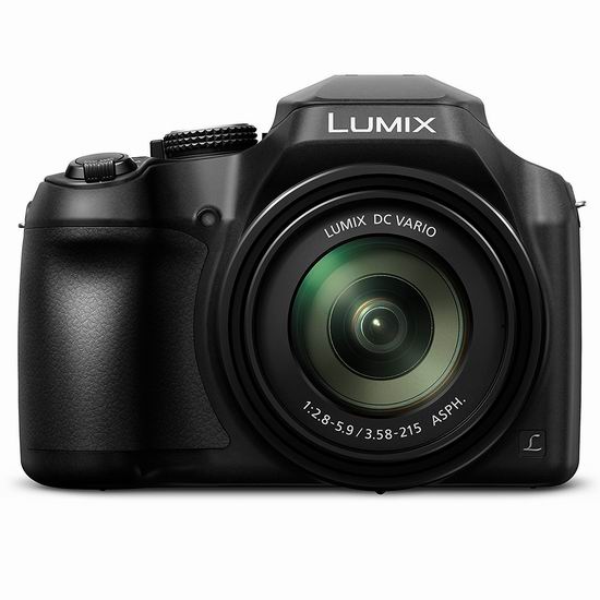  历史新低！Panasonic 松下 DCFZ80K LUMIX系列 60倍超强变焦 数码相机5.8折 289加元包邮！