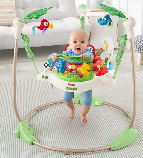  历史最低价！Fisher-Price Rainforest 婴幼儿跳跳乐/弹跳椅 5.8折 74.88加元，原价 129.99加元，包邮