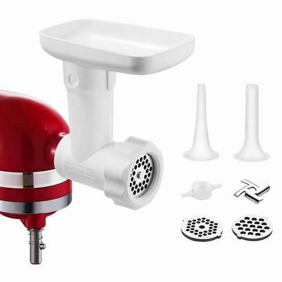  历史新低！InnoMoon KitchenAid 厨师机专用 绞肉/灌肠通用配件 35.99加元包邮！