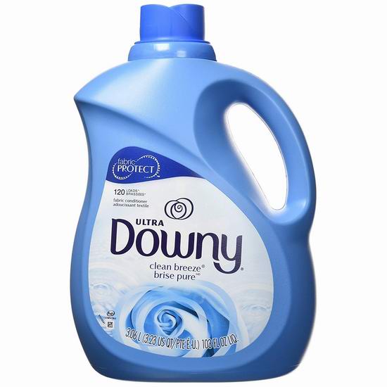  历史新低！Downy Ultra 衣物柔顺剂（3.06升，120缸）5折 6加元！