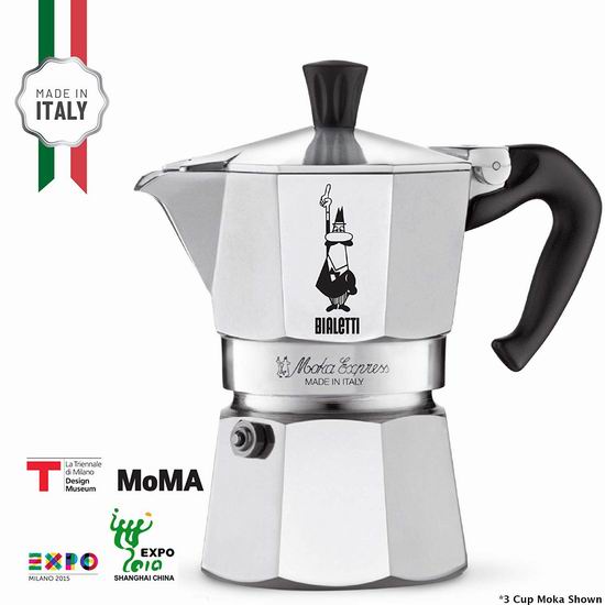  近史低价！Bialetti Moka 6杯量 摩卡咖啡壶5.4折 24.94加元！