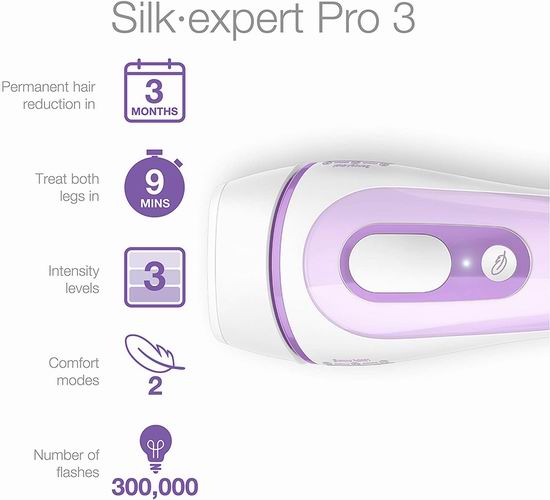 无痛脱毛神器Braun 德国博朗Silk-expert Pro 3 PL3111 IPL彩光脱毛仪 