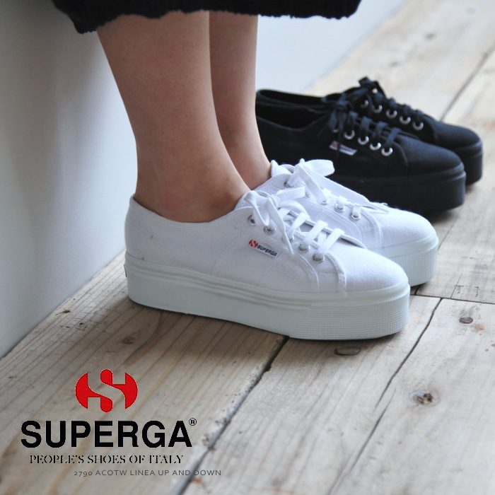 显腿长又百搭！Superga 女士厚底帆布小白鞋3.9折42.07加元起_加拿大打折网