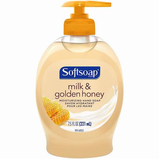  Softsoap 牛奶蜂蜜 洗手液221毫升 2.18加元