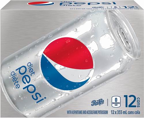  Pepsi 百事可乐饮料355毫升×12罐 7.11加元！多种口味可选！