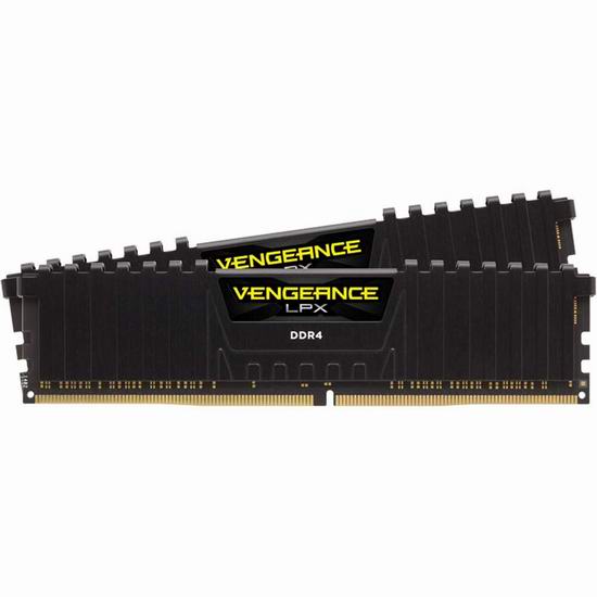  历史新低！Corsair Vengeance 海盗船复仇者 LPX 32 GB (2 x 16GB) 3200 MHz 288-Pin DDR4 台式机内存套件 149.99加元包邮！