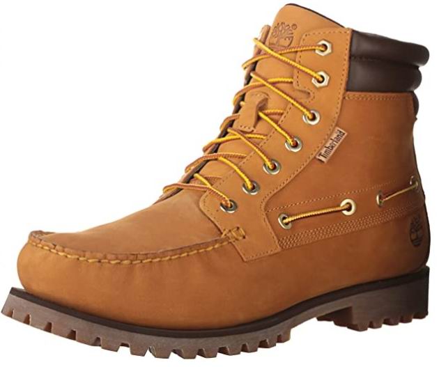  Timberland 男士7眼系带黄靴 60.27加元（8.5码），原价 142.86加元，包邮