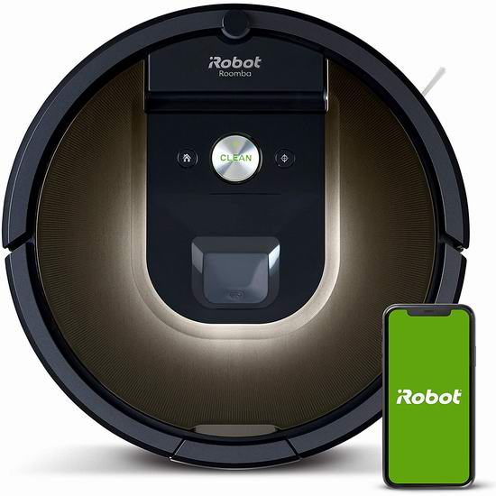  近史低价！iRobot Roomba 981 App控制 智能扫地机器人6折 478.95加元包邮！