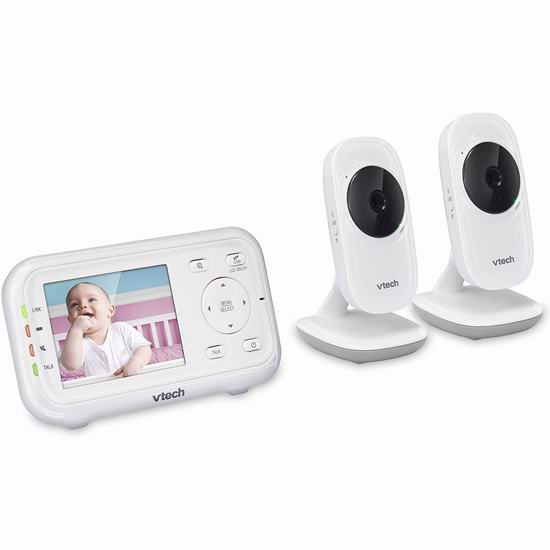  VTech 伟易达 VM3252-2 无线婴儿监视器 双摄像头套装6.2折 99.99加元包邮！