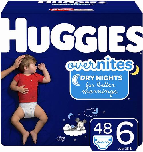  史低价！HUGGIES OverNites Size 3-6婴幼儿纸尿裤  19.97加元（原价 32.99加元），会员价 15.98加元