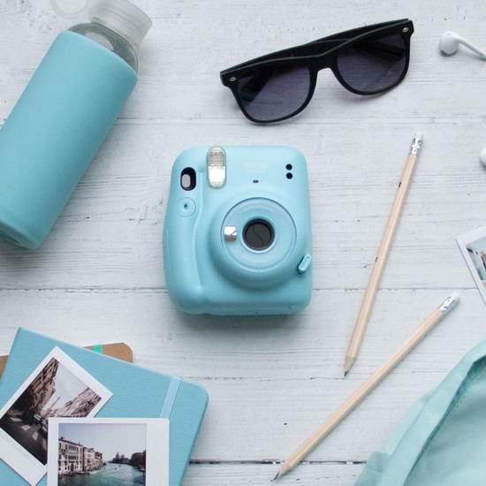 历史新低！新品Fujifilm Instax Mini 11 天空蓝拍立得相机69.99加元包