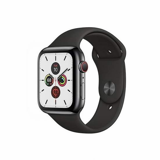 Apple Watch Series 5 GPS + Cellular版智能手表5.5折384.99-514.99加 