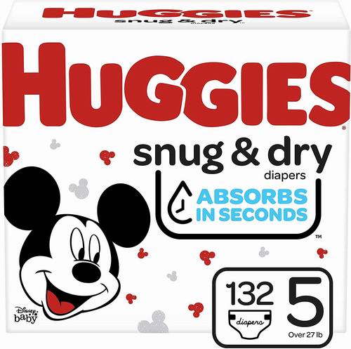  仅限今日！HUGGIES 婴幼儿纸尿裤 19.43加元，原价 32.74加元