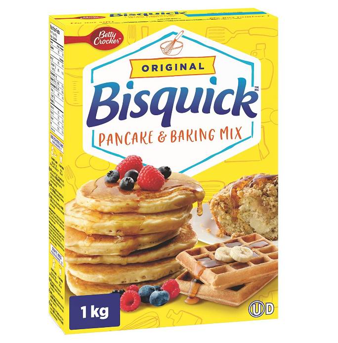 Betty Crocker Bisquick 煎饼烘焙混合物 1公斤 3.29加元