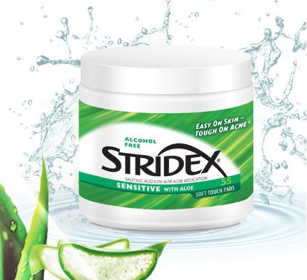  超多美妆博主推荐！Stridex 0.5%水杨酸棉片 绿色温和款  90片 14.17加元