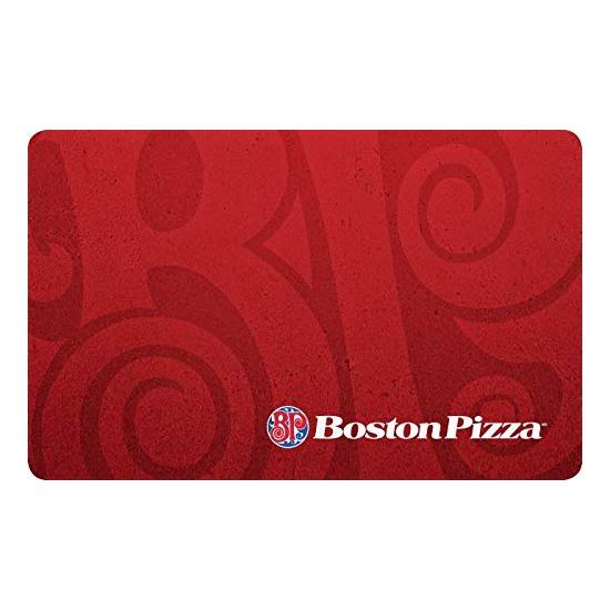 Boston Pizza 披萨连锁店 50加元电子礼品卡限时8.5折！