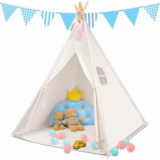  Monobeach Teepee 儿童游戏帐篷 48.99加元（原价 59.99加元）