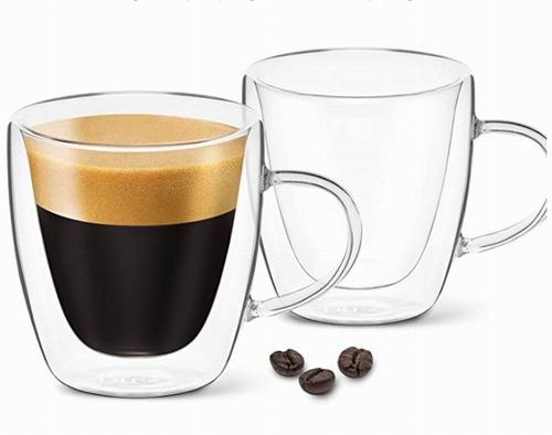  Dlux Espresso双层咖啡杯2×3盎司 15.97加元，原价 18.97加元