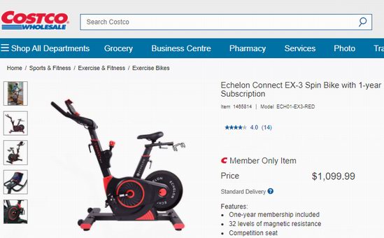 echelon ex3 costco