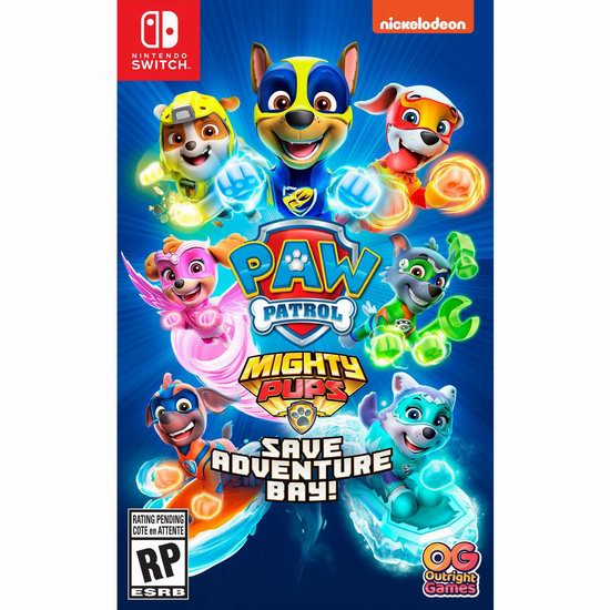  历史新低！《Paw Patrol Mighty Pups 汪汪队立大功：拯救冒险湾》 Switch版游戏6折 29.96加元！