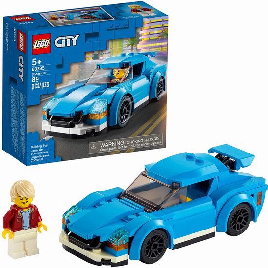  历史新低！LEGO 乐高 60285 城市系列 跑车（89pcs）6.4折 9加元！