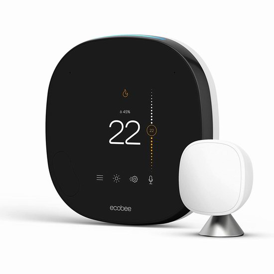  补货拼手速！历史新低！ecobee SmartThermostat 语音控制 智能恒温器3.9折 129.93加元包邮！