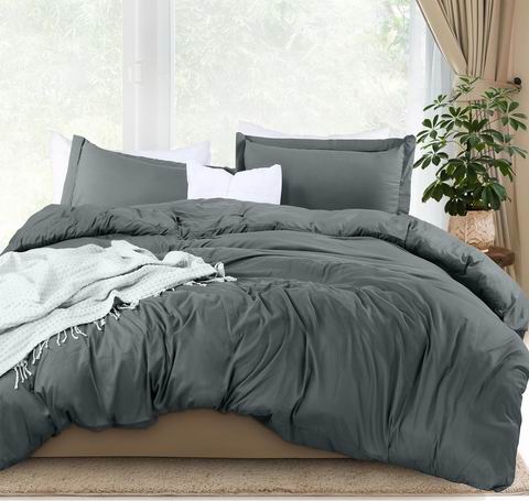  Utopia Bedding 拉绒超细纤维被套3件套 Queen/King  22.99-24.99加元