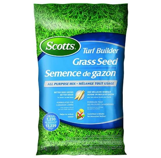  Scotts 20238 多用途混合草籽 5公斤7.5折 44.99加元（原价 59.99加元）+包邮！