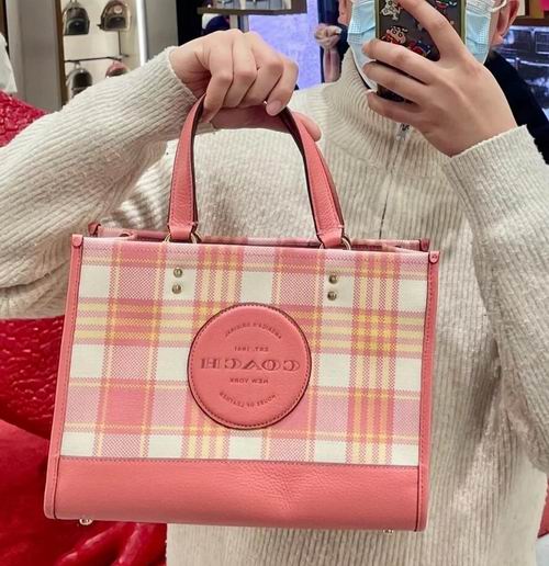  Coach Dempsey Carryall格子手提包 256.8加元（原价 428加元）