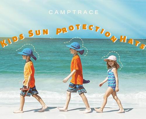  Camptrace 幼儿/儿童防晒UPF50太阳帽 男孩女孩均可 22.94加元（原价 26.99加元）！多色可选！