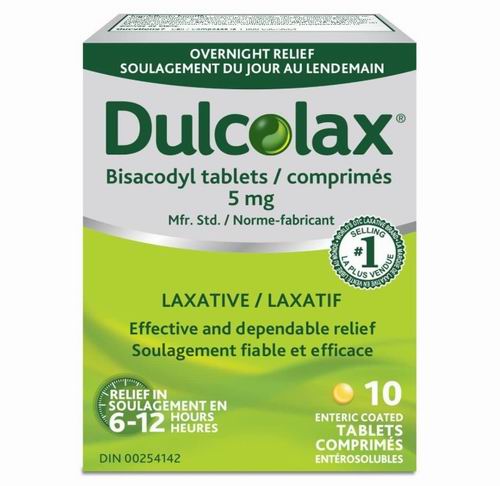  Dulcolax 非处方隔夜通便丸10粒 2.76加元，shopper同款价3.49加元