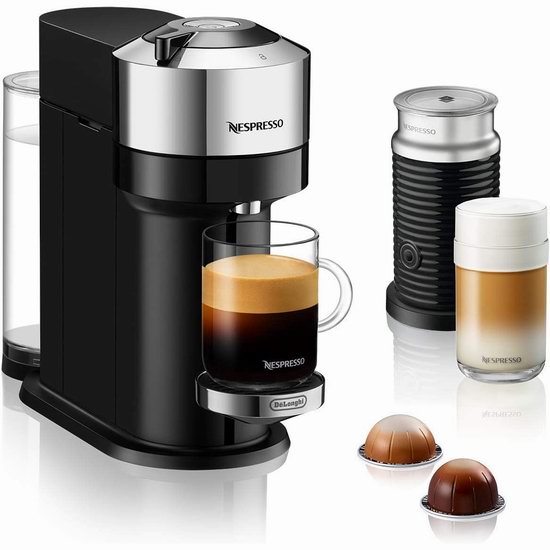 Nespresso Vertuo Next Premium 蓝牙智能胶囊咖啡机+奶泡机套199.99加