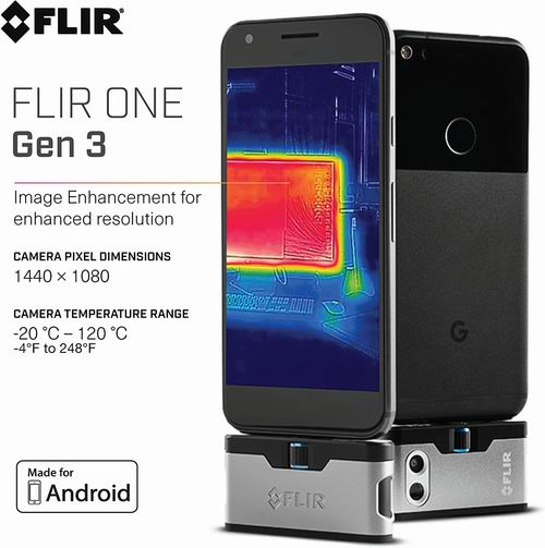 史低价！FLIR ONE Gen 3 - Android (USB-C)手机热成像仪6.8折199.99加