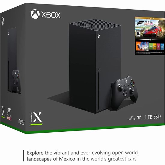 Xbox Series X 家庭娱乐游戏机+《极限竞速地平线5》套装659.98加元包邮