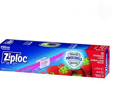  Ziploc 多用途 大号食品保鲜袋15件 3.2加元（原价 5.99加元）