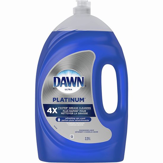  Dawn Platinum 清爽雨香 洗洁精2.21升补充装5.4折 6.97加元（原价 12.99加元）