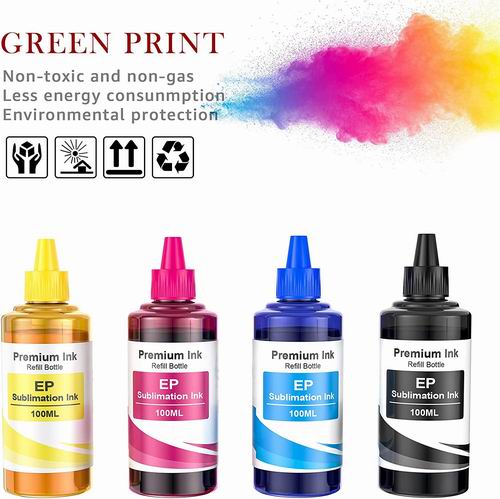  Toner Kingdom 爱普生喷墨打印机墨盒彩色补充墨水100ml×4瓶 14.4加元（原价 28.99加元）