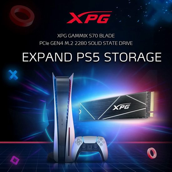 历史新低！XPG 翼龙2TB GAMMIX S70 Blade 固态硬盘4.5折119.99加元包邮