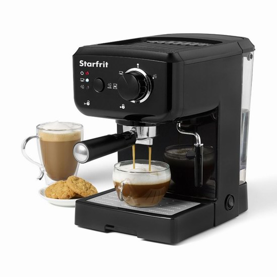  Starfrit 024005 浓缩咖啡&卡布奇诺咖啡机6.7折 99.99加元包邮！