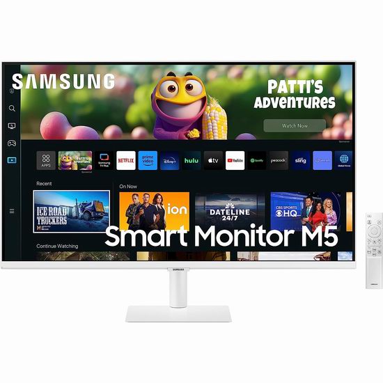 Samsung 三星 M5 32英寸 FHD 二合一 智能电视/显示器7折 278加元包邮！