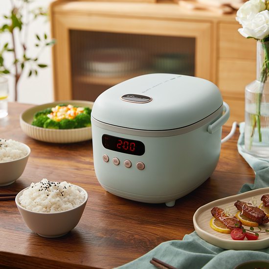 BEAR Rice Cooker DFB-B20K1 4 Cups Uncooked, 3L Digital Rice Maker with  Portable Handle 