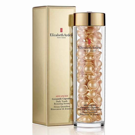 历史新低！Elizabeth Arden 雅顿 黄金导航面部胶囊90粒装5.3折 78.12加元包邮！抚褪年龄痕迹！