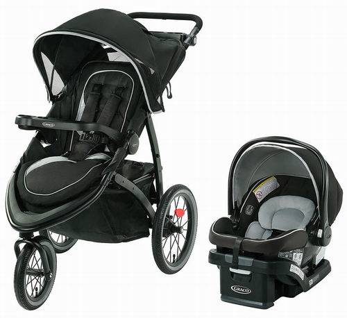  Graco FastAction Jogger LX 大三轮婴儿推车+提篮套装 499.95加元（原价 639.77加元）！2色可选