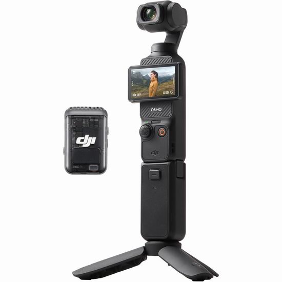 历史最低价！DJI Osmo Pocket 3 大疆一英寸口袋云台相机 全能套装7.9折 929加元包邮！
