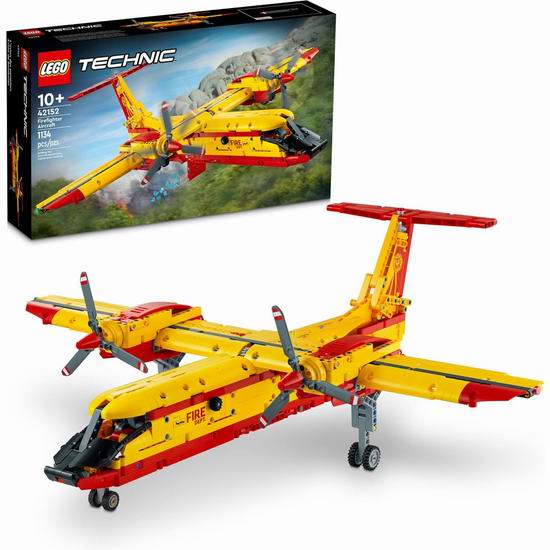  历史新低！LEGO 乐高 42152 机械组 消防飞机（1134pcs）6.9折 89.97加元包邮！